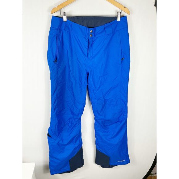 Columbia Womens Bugaboo Ski Snowboard Winter Pants Blue WL1068 Omni-Heat Large - Picture 1 of 9